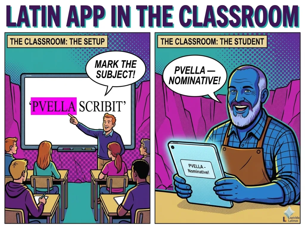 Latin App in the Classroom — Officina, Classes, and an Interactive Sentence Quiz