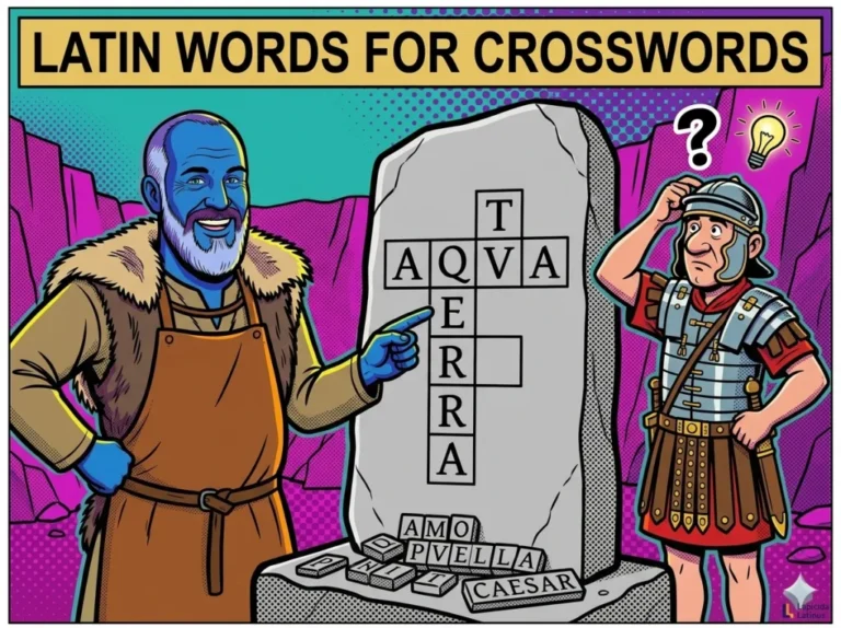 Latin Words for Crossword Puzzles — The 100 Most Common