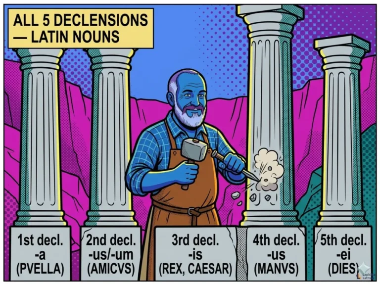 Learning Latin Declensions — The 5 Declensions Explained Simply