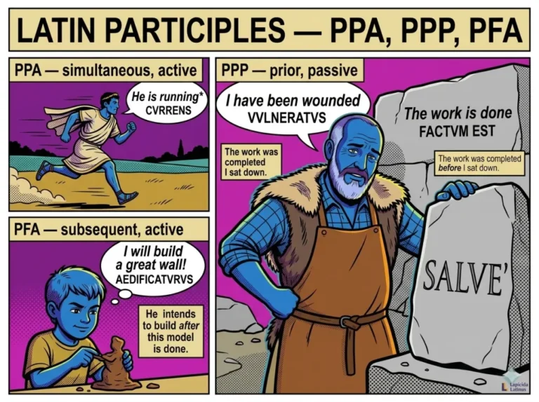 Latin Participles — PPA, PPP, and PFA Explained Simply