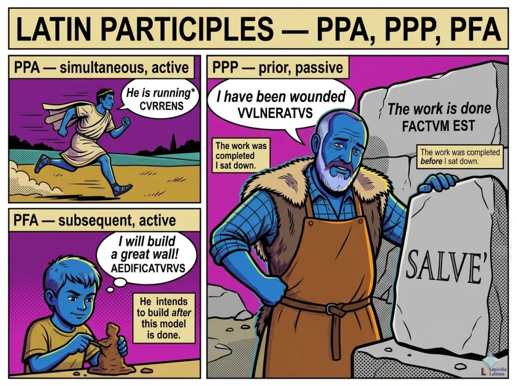 Latin Participles — Temporal Relationship and Declension Latin Participles — An Overview of PPA, PPP, and PFA