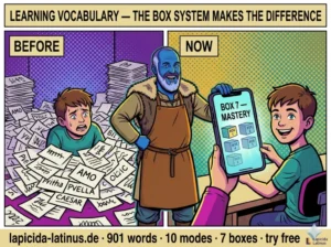 Learning Latin Vocabulary — How the Vocabulary Trainer Works (14 Exercise Types)
