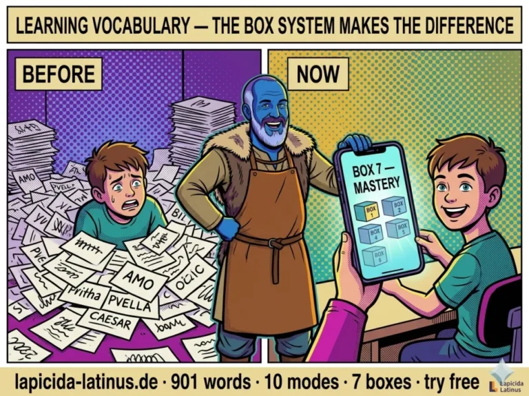 Learning Latin Vocabulary — How the Vocabulary Trainer Works (10 Modes)