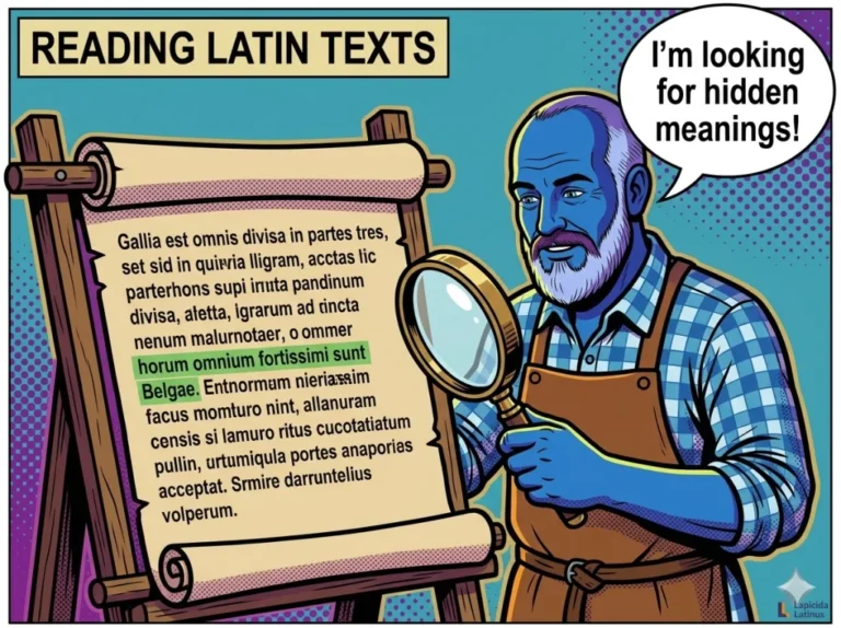 Reading Latin Texts: Why One Sentence Beats the Whole Wall of Words